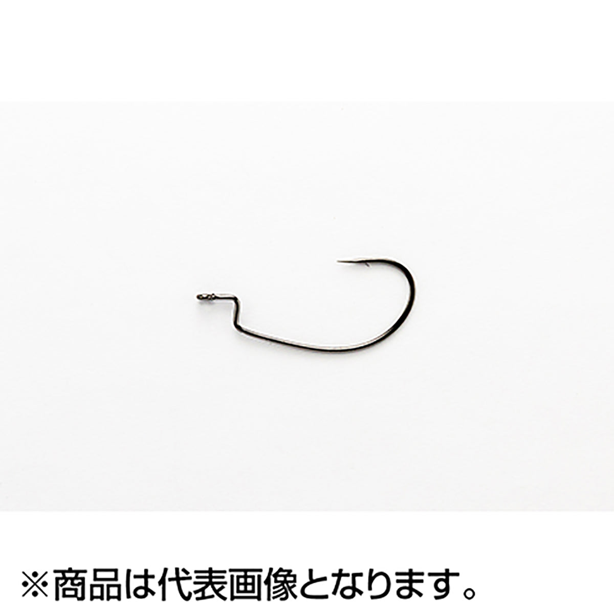 カツイチ(Katsuichi) デコイ キロフックワイド ワーム25 #5/0 NSブラック Worm25