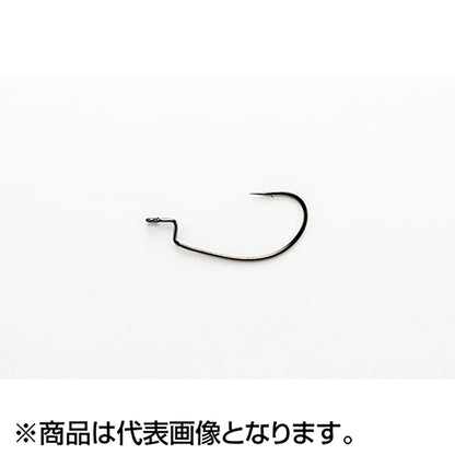 カツイチ(Katsuichi) デコイ キロフックワイド ワーム25 #5/0 NSブラック Worm25