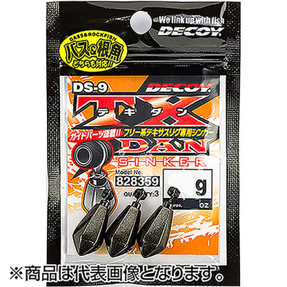 カツイチ(Katsuichi) デコイ テキダンシンカー 14g ガンブラック DS-9