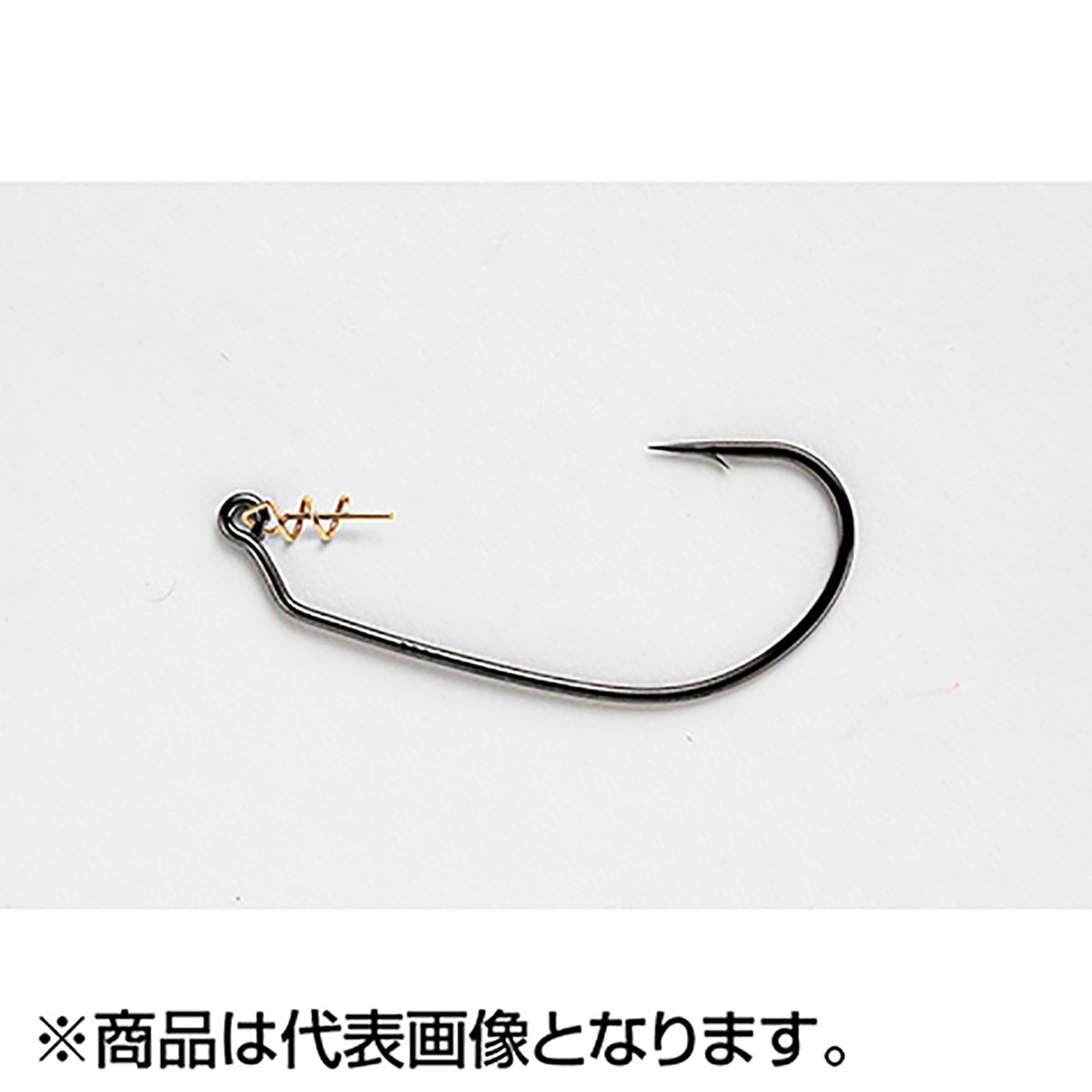 カツイチ(Katsuichi) デコイ 巻刺フック ワーム30 #2/0 NSブラック Worm30