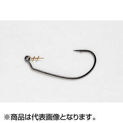 カツイチ(Katsuichi) デコイ 巻刺フック ワーム30 #2/0 NSブラック Worm30