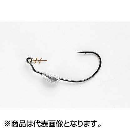 カツイチ(Katsuichi) デコイ マキサスウェイテッド ワーム130 #2/0 NSブラック Worm130