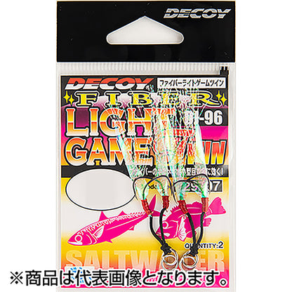 カツイチ(Katsuichi) デコイ ファイバーライトゲームツイン #6 NSブラック DJ-96