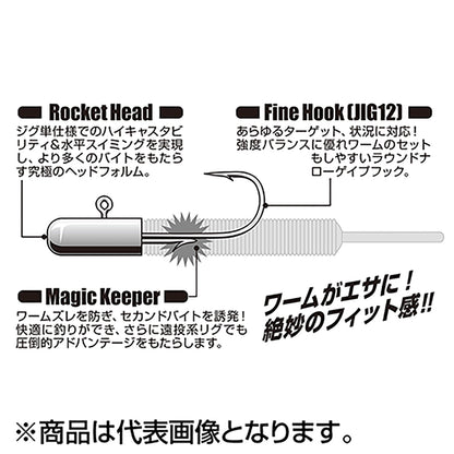 カツイチ(Katsuichi) デコイ ロケットマジック #8-1.5g Wニッケル SV-70