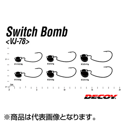 カツイチ(Katsuichi) デコイ スイッチボム #1/0-5g NSブラック VJ-78