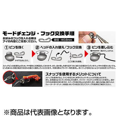 カツイチ(Katsuichi) デコイ スイッチボム #1/0-5g NSブラック VJ-78