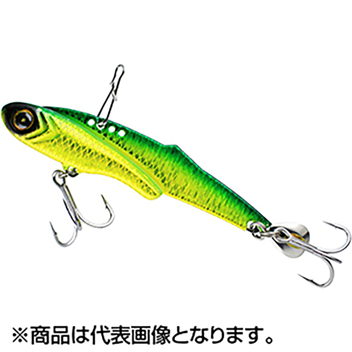 ハヤブサ(Hayabusa) ジャックアイフリフリバイブ 30g 4.リアル魚鱗チャートミドキン FS441
