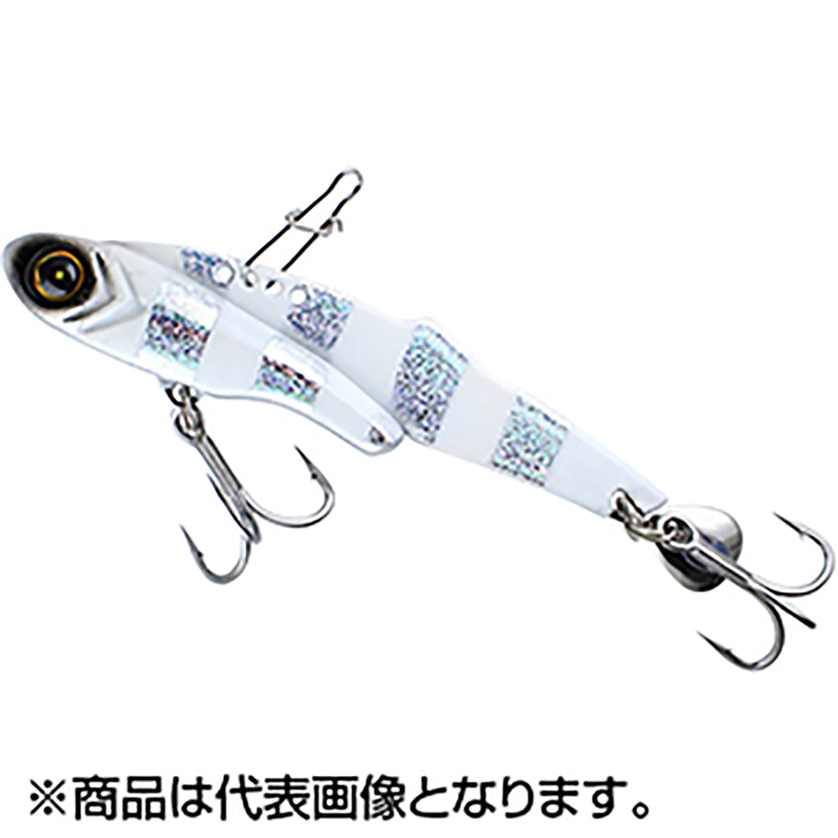ハヤブサ(Hayabusa) ジャックアイフリフリバイブ 30g 7.シルバー青夜光ゼブラ FS441