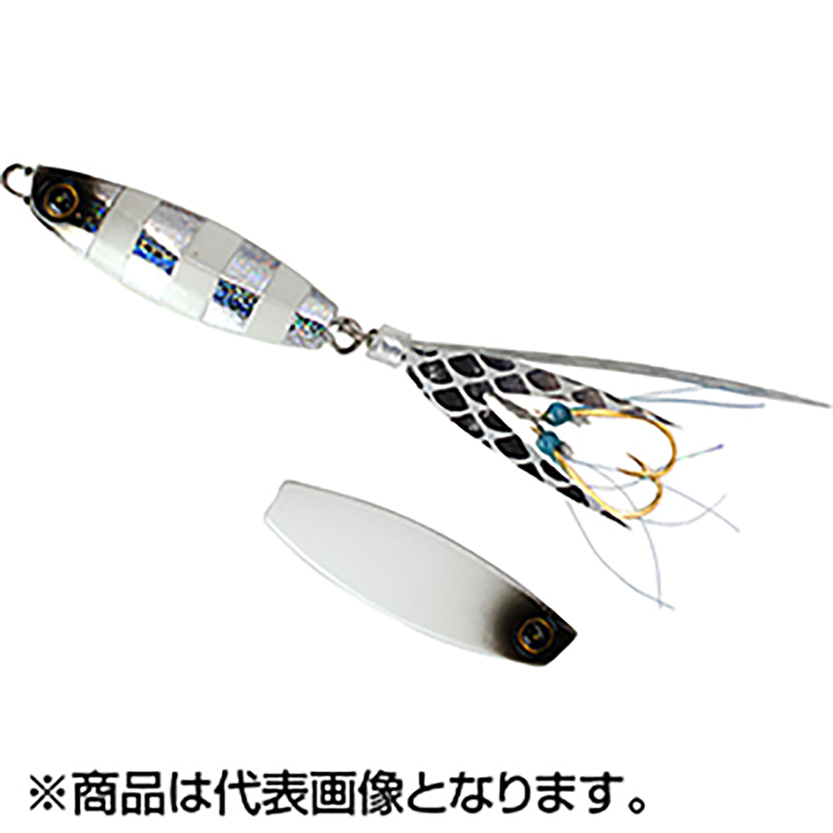 ハヤブサ(Hayabusa) ジャックアイ豆クネクネ 7g #5 シルバー青夜光ゼブラ/青夜光 FS442