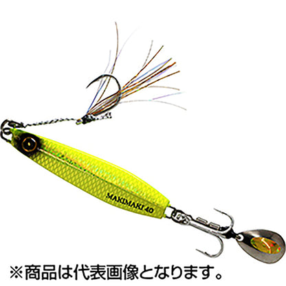 ハヤブサ(Hayabusa) カンタン巻くだけブレードジグジャックアイマキマキ 20g #14リアル魚鱗チャートゴールド FS417