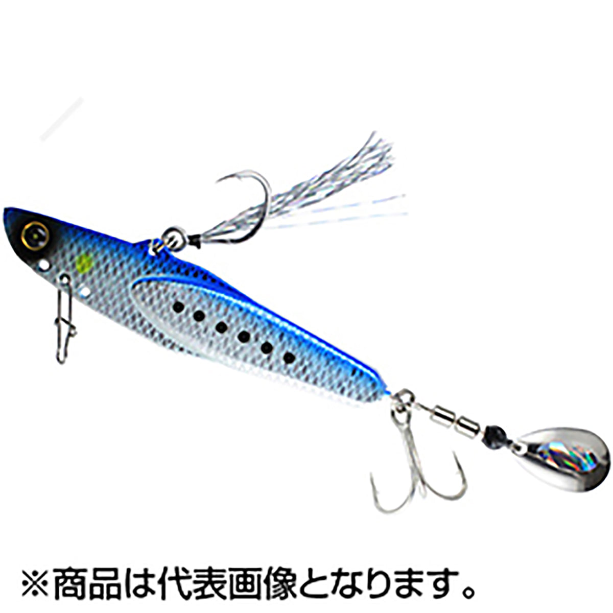 ハヤブサ(Hayabusa) ジャックアイ マキピタ 40g 1.リアル魚鱗ブルーイワシ網目夜光