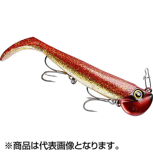 ハヤブサ(Hayabusa) 巻くだけ喰わせ系ジグヘッドワーム ジャックアイ 青物シャッド 30g #3 アカキン FS447