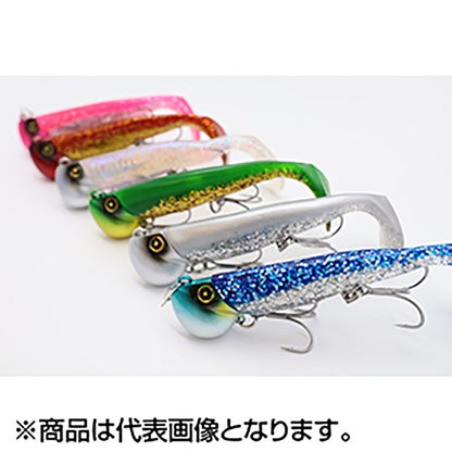 ハヤブサ(Hayabusa) 巻くだけ喰わせ系ジグヘッドワーム ジャックアイ 青物シャッド 30g #6　フルシルバー FS447