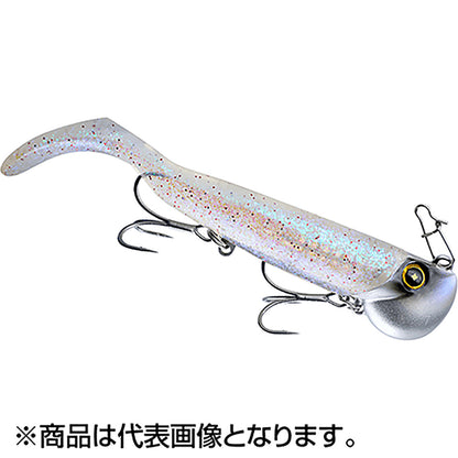 ハヤブサ(Hayabusa) 巻くだけ喰わせ系ジグヘッドワーム ジャックアイ 青物シャッド 40g #5 ケイムラクリアオーロラ FS447