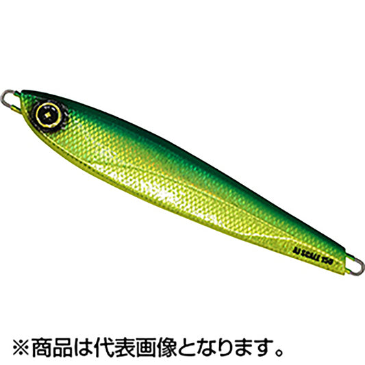 ハヤブサ(Hayabusa) バーチカルメタルジグ ジャックアイ エアジャーク スケイル 150g #4 リアル魚鱗ミドキン網目夜光 FS402