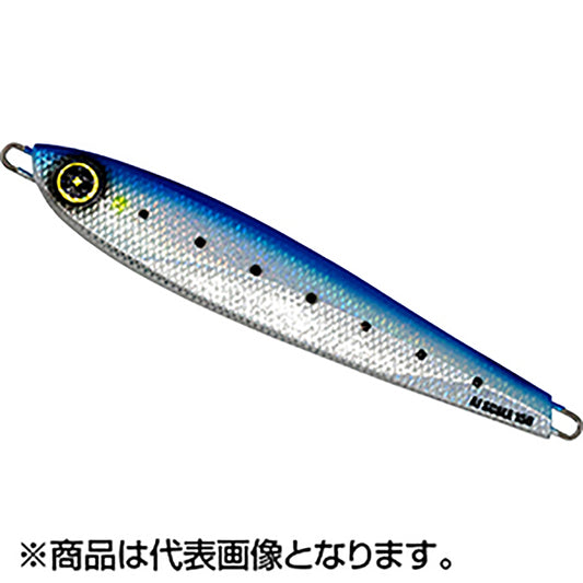 ハヤブサ(Hayabusa) バーチカルメタルジグ ジャックアイ エアジャーク スケイル 200g #1 リアル魚鱗ブルーイワシ網目夜光 FS402
