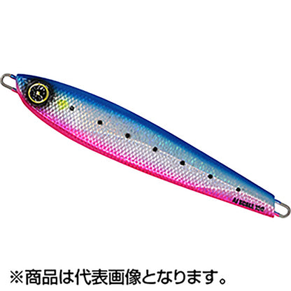 ハヤブサ(Hayabusa) バーチカルメタルジグ ジャックアイ エアジャーク スケイル 200g #2 リアル魚鱗ブルピンイワシ網目夜光 FS402