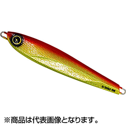 ハヤブサ(Hayabusa) バーチカルメタルジグ ジャックアイ エアジャーク スケイル 200g #3 リアル魚鱗アカキン網目夜光 FS402