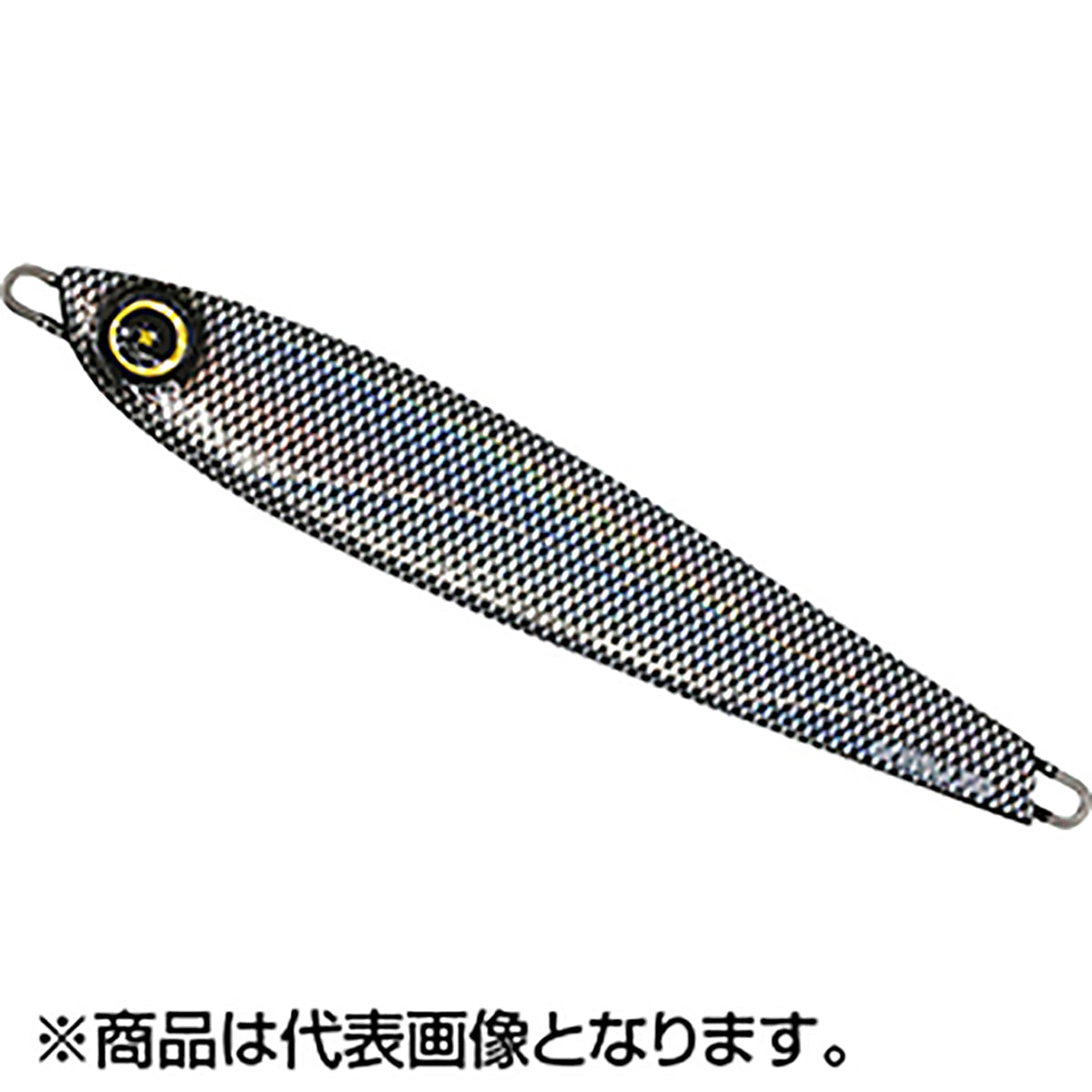 ハヤブサ(Hayabusa) バーチカルメタルジグ ジャックアイ エアジャーク スケイル 200g #7 リアル魚鱗ブラックシルバー FS402