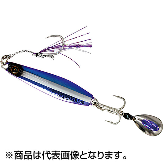 ハヤブサ(Hayabusa) カンタン巻くだけブレードジグ ジャックアイマキマキ 20g #19 キビナグロー偏光パープル FS417