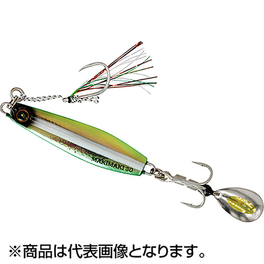 ハヤブサ(Hayabusa) カンタン巻くだけブレードジグ ジャックアイマキマキ 40g #20 キビナグロー偏光グリーン FS417