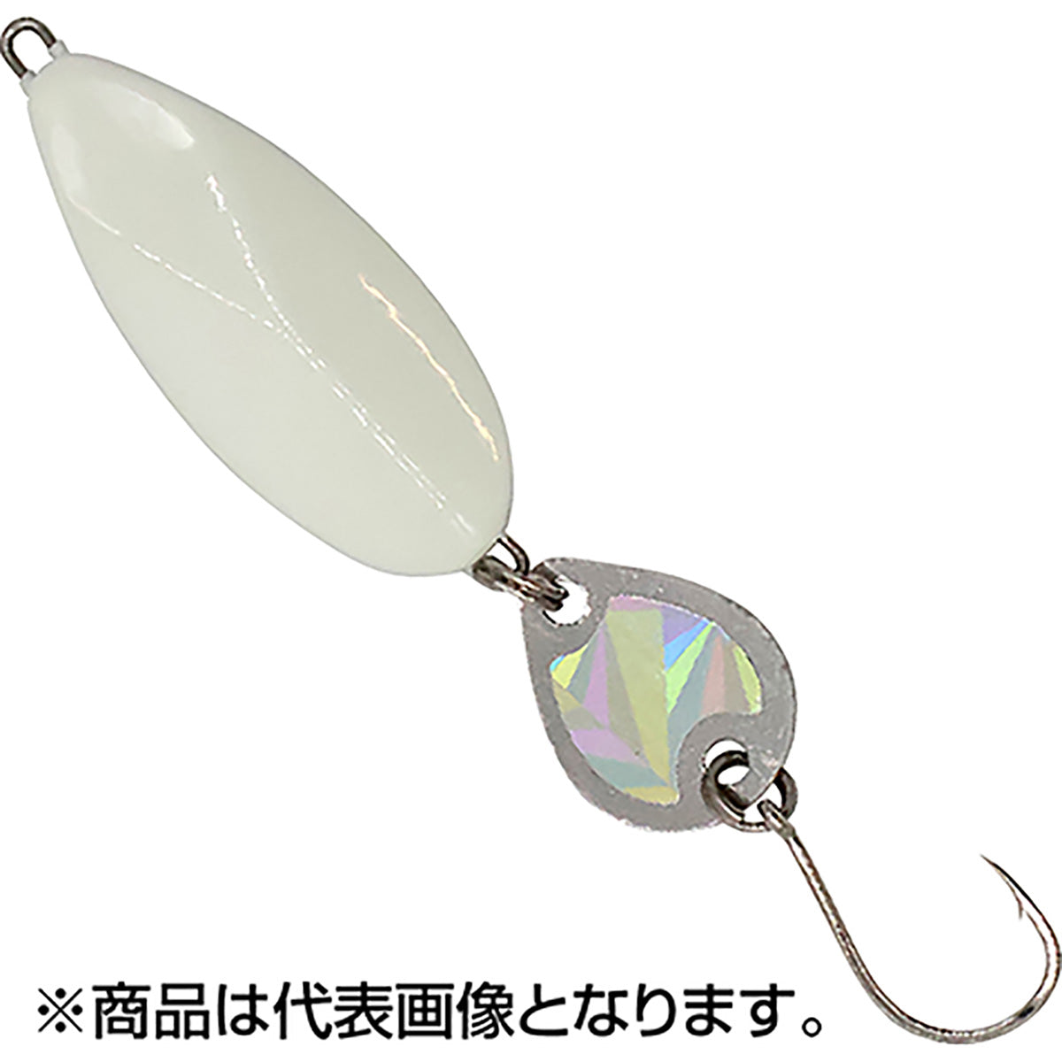 ハヤブサ(Hayabusa) エサで遊ぼう エサスプーンブレード 10g #1 夜光 HE131