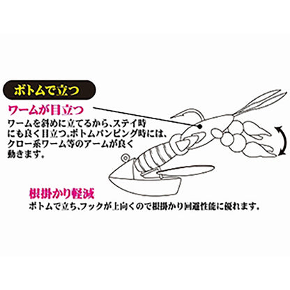 ハヤブサ(hayabusa) ハイアピールジグヘッド トリックブレード 鈎 2号 5g 1.ピンク FS-206