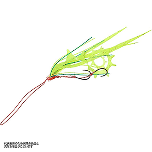 ハヤブサ(hayabusa) フリースライド ネクタイフックセット ドラゴンカーリー スリム&ストレートスリム 6号 #3 チャートイエローナチュラル SE-184