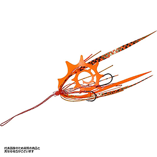 ハヤブサ(hayabusa) フリースライド ネクタイフックセット ドラゴンカーリー スリム&ストレートスリム 6号 #4 バイトラッシュオレンジ SE-184