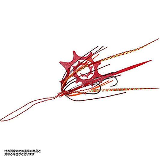 ハヤブサ(hayabusa) フリースライド ネクタイフックセット ドラゴンカーリー スリム&ストレートスリム 6号 #5 バイトラッシュレッド SE-146