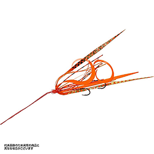 ハヤブサ(hayabusa) フリースライド ネクタイフックセット ツインカーリー スリム&ストレート 6号 #4 バイトラッシュオレンジ SE-185