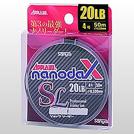 サンヨーナイロン APPLAUD ナノダックス ショック リーダー 30m 30.5lb 7号 アクアクリアー [フロロカーボンライン]