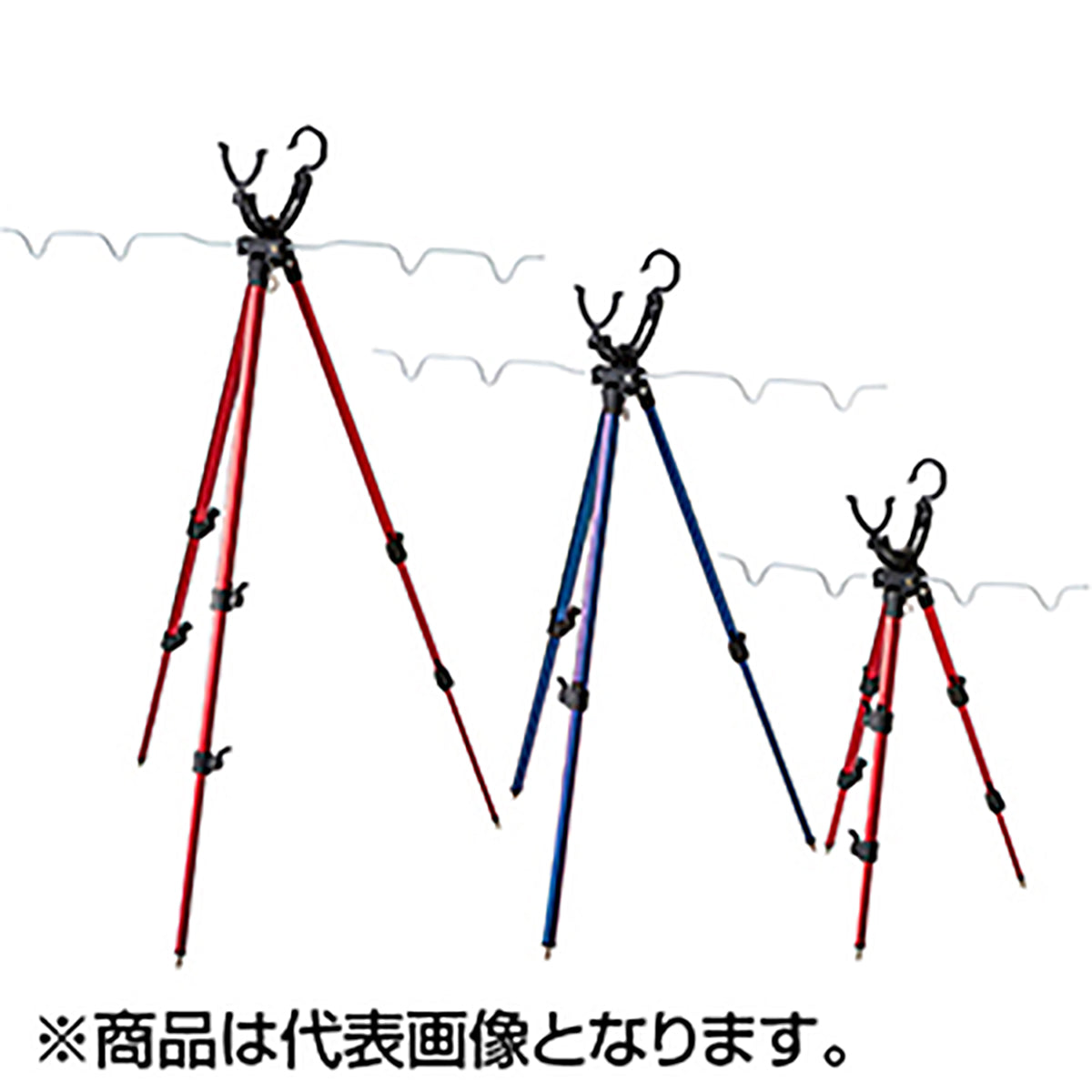 2ウェイ三脚 ミニ3段 ブルー ATC2
